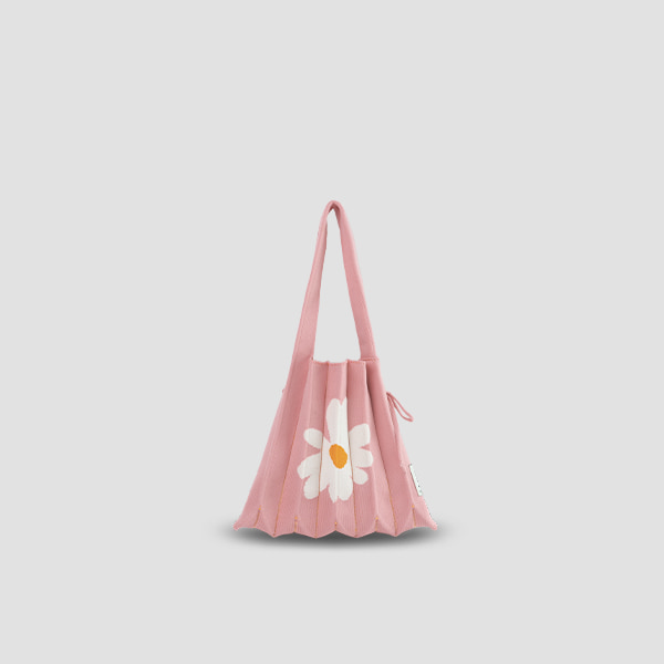 Lucky Pleats Knit S Daisy Blossom Pink