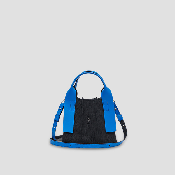 Lucky Pleats Canvas Tote XS Imperial Blue
