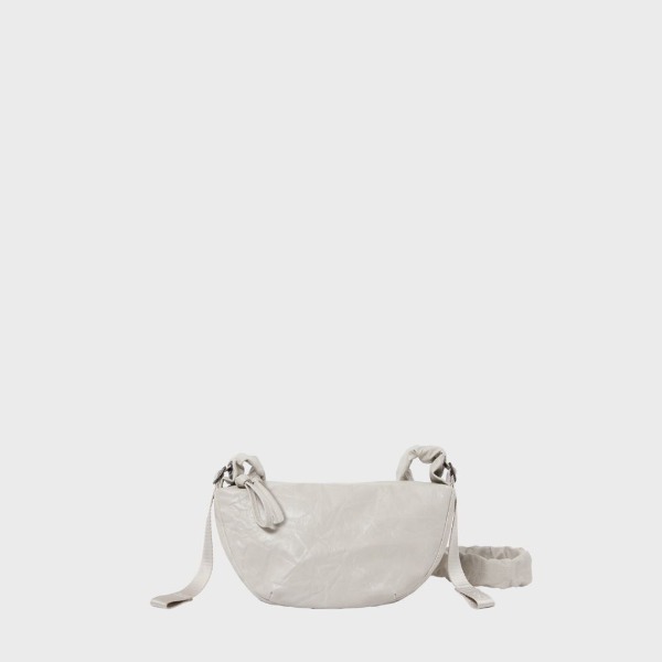 [10/13 Pre-Order]  Daily Shirring Bag S_Vegan Leather Misty Cream