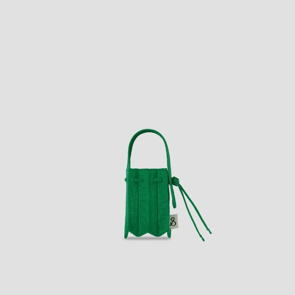 Lucky Pleats Knit Nano Bag Jelly Green