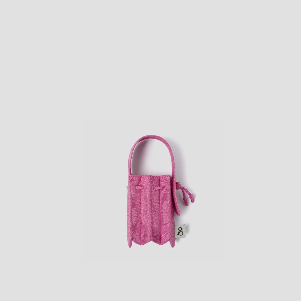 Lucky Pleats Knit Nano Bag Starry Petal Pink